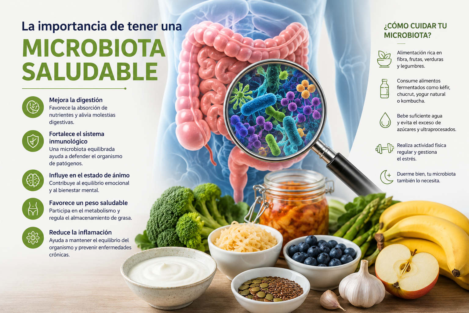 La importancia de una microbiota saludable