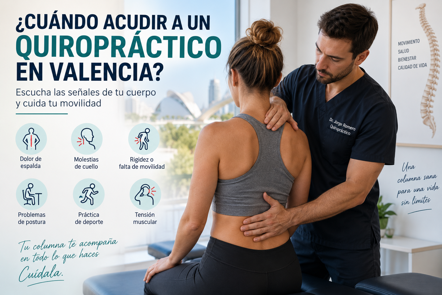 Cuándo acudir a un quiropráctico en Valencia